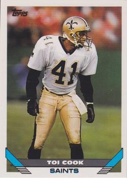 Toi Cook New Orleans Saints 1993 Topps NFL #207